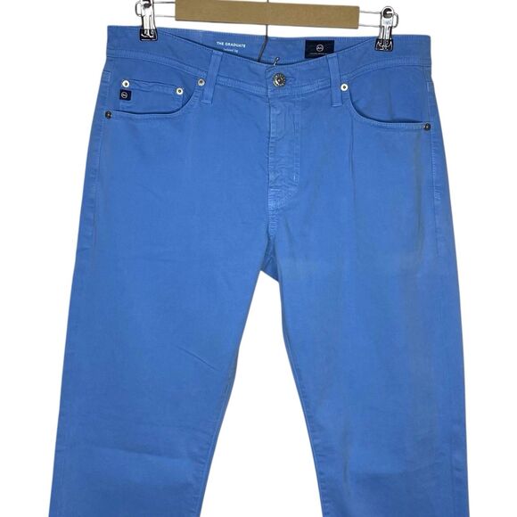 AG Jeans Adriano Goldschmied Pants Mens 32x32 Blue Graduate Tailored Preppy NEW - Picture 5 of 10